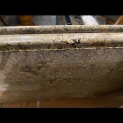 L-shaped Long Piece Of Granite Like New 98”.5” Long X 26” W Excellent Design Asking $775. Obo 