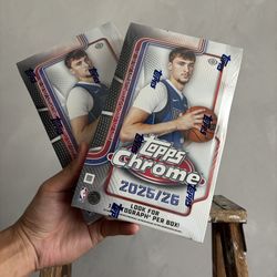 2025-26 Topps Chrome NBA Basketball Hobby Box