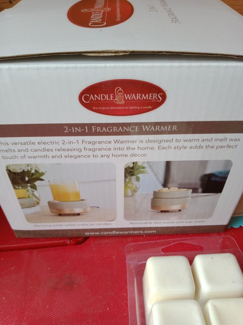Fragrance Warmer With Was Scented Squares.New