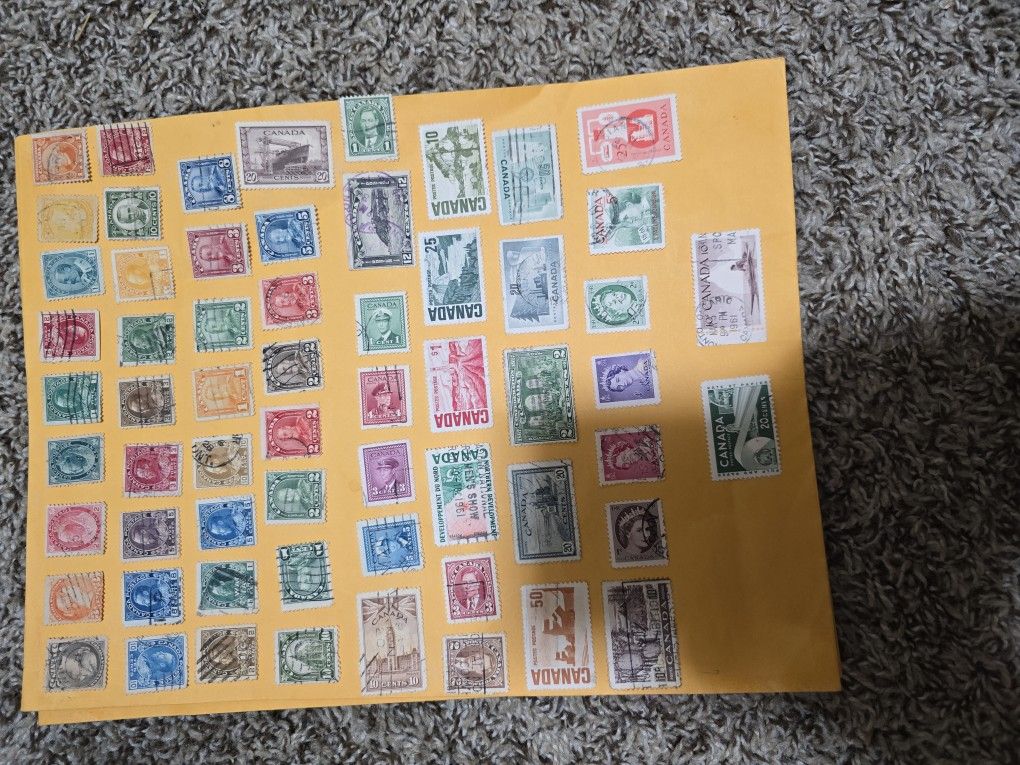 1 Sheet Old Canada Postage Stamps Lot VBMM 88