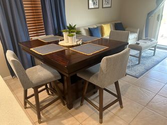 Counter height dining table