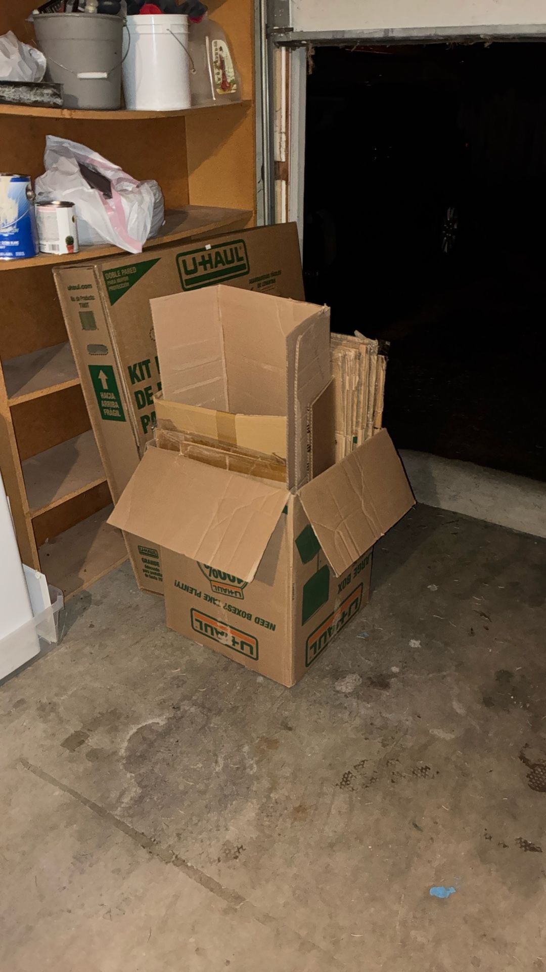 Moving Boxes With TV Box