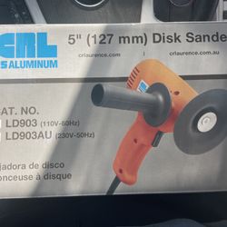 CRL LD903 5" Disc Sander 110V