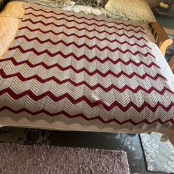 Handcrafted crocheted blanket