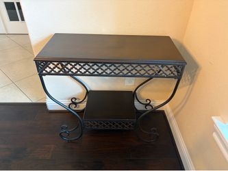 Wrought Iron Console Table - 2 Tier - Entryway - Sofa Table