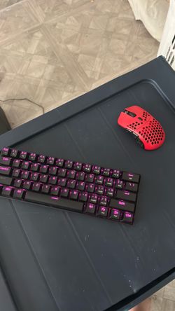Red dragon 60% keyboard with HATI gaming mouse