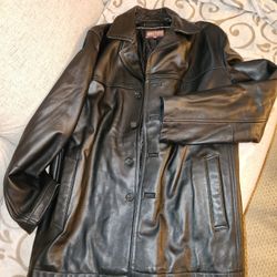 Men's Car Coat Leather Jacket