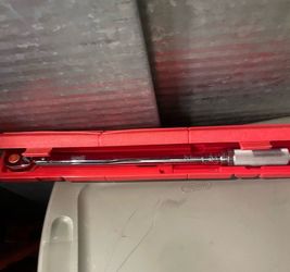 Snap on torque wrench