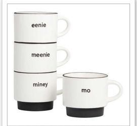 Stacking Espresso Cups Eenie Meenie Miney Mo