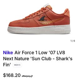 NIKE AIR FORCE 1 LOW "NEXT NATURE SUN CLUB SHARK'S FIN"
Used
Size 10