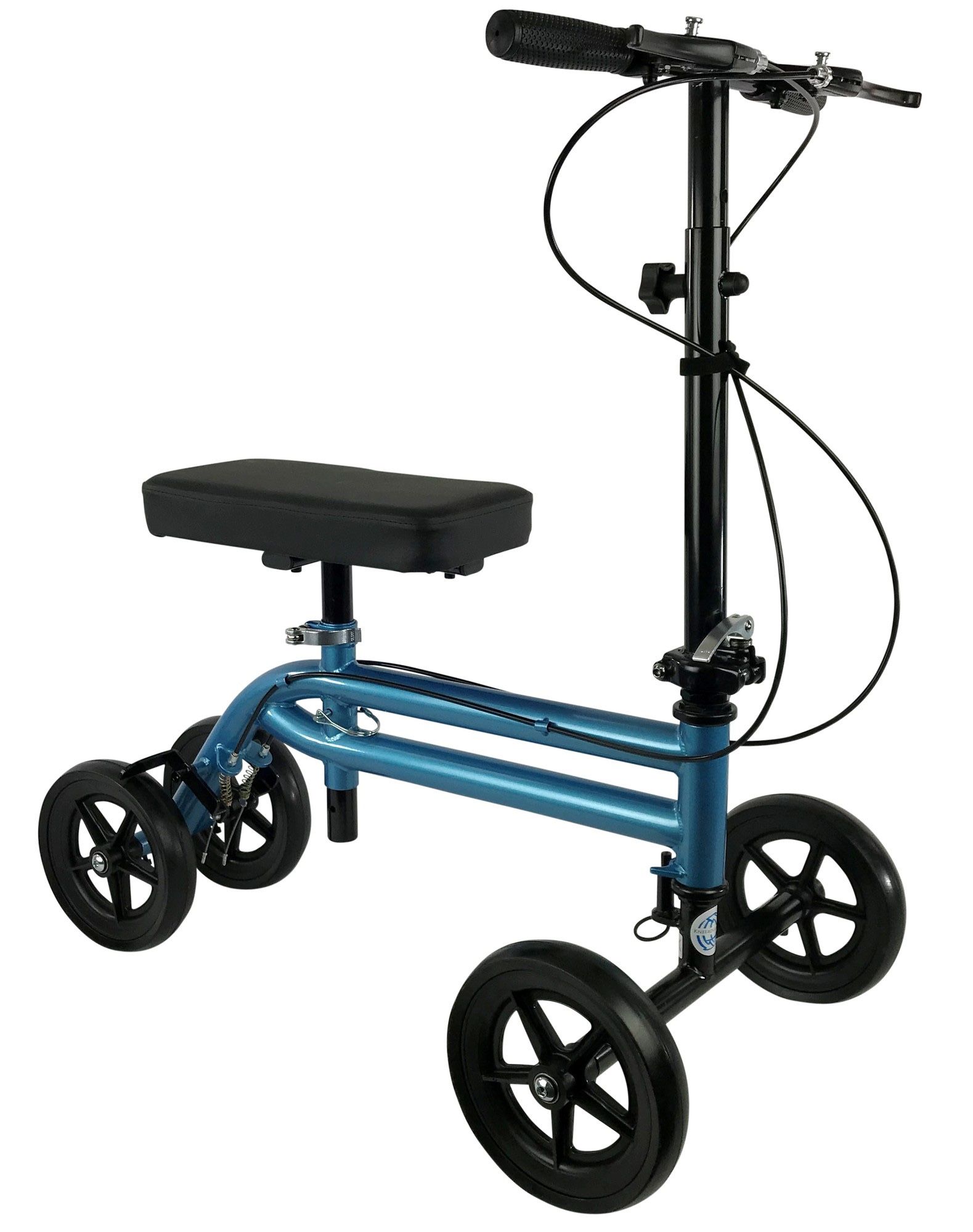 KneeRover Steerable Knee Scooter – Dual Brakes – Metallic Blue – $69 (Retail $130)