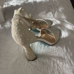 Betsey Johnson 6.5 Wedding Heels
