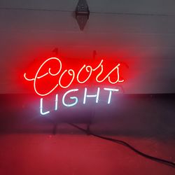 Neon Beer Lights And Mirror