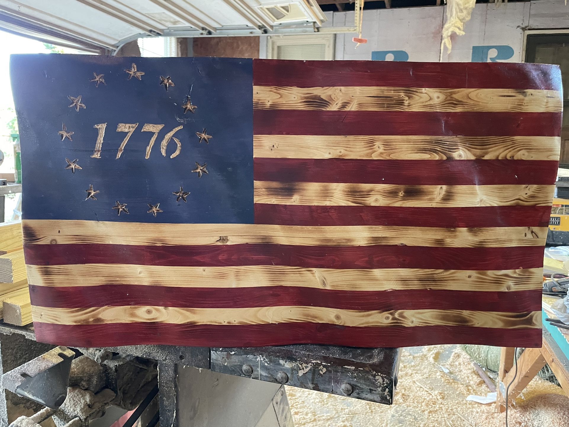 3D Wavy 1776 Flag