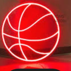 Neon Basketball Wall Light 