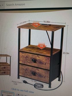 Night stand with power