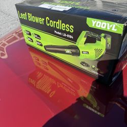 New Cordless Leaf Blower With 2 Batteries 