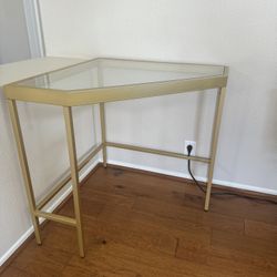 Corner Desk Gold