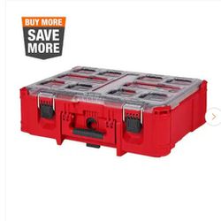 Milwaukee
PACKOUT 20 in. Deep Small Parts
Organizer with 6 Compartments and Quick
Adjust Dividers Nuevo new 