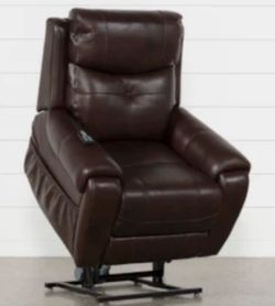 Brown power lift chair