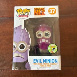 Funko Pop! Movies Despicable Me 2 Evil Minion Metallic #37 SDCC 2013 LE 480pcs