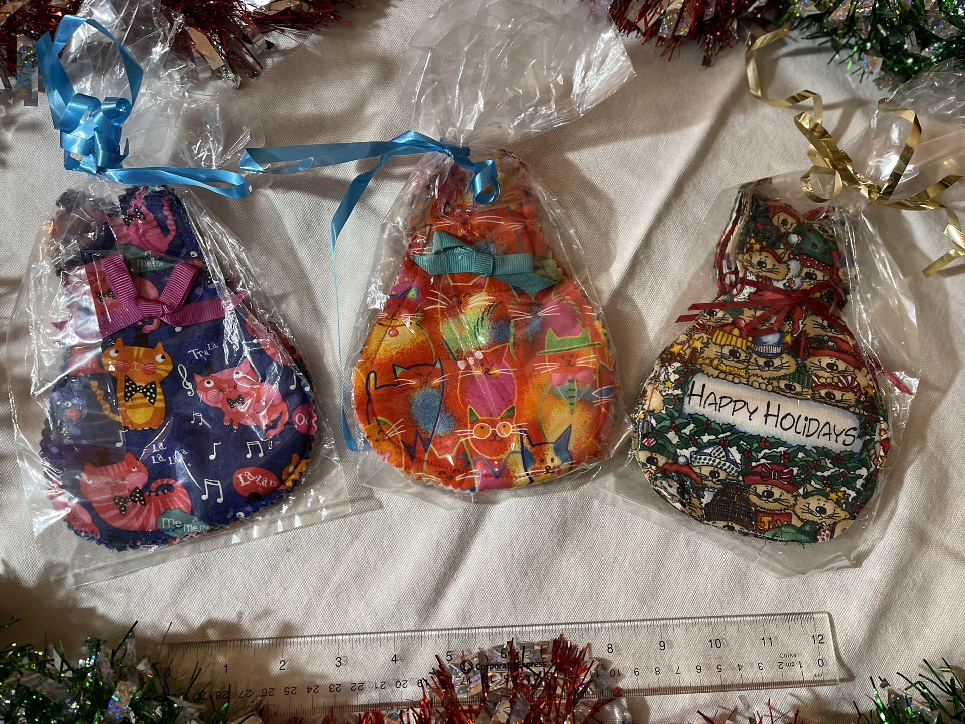 Christmas Cat Cloth Sachets