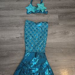 Mermaid Costume – Toddler Size 3–4 Years