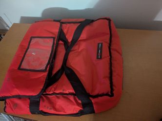 Pizza warmer carry bag for deliveries