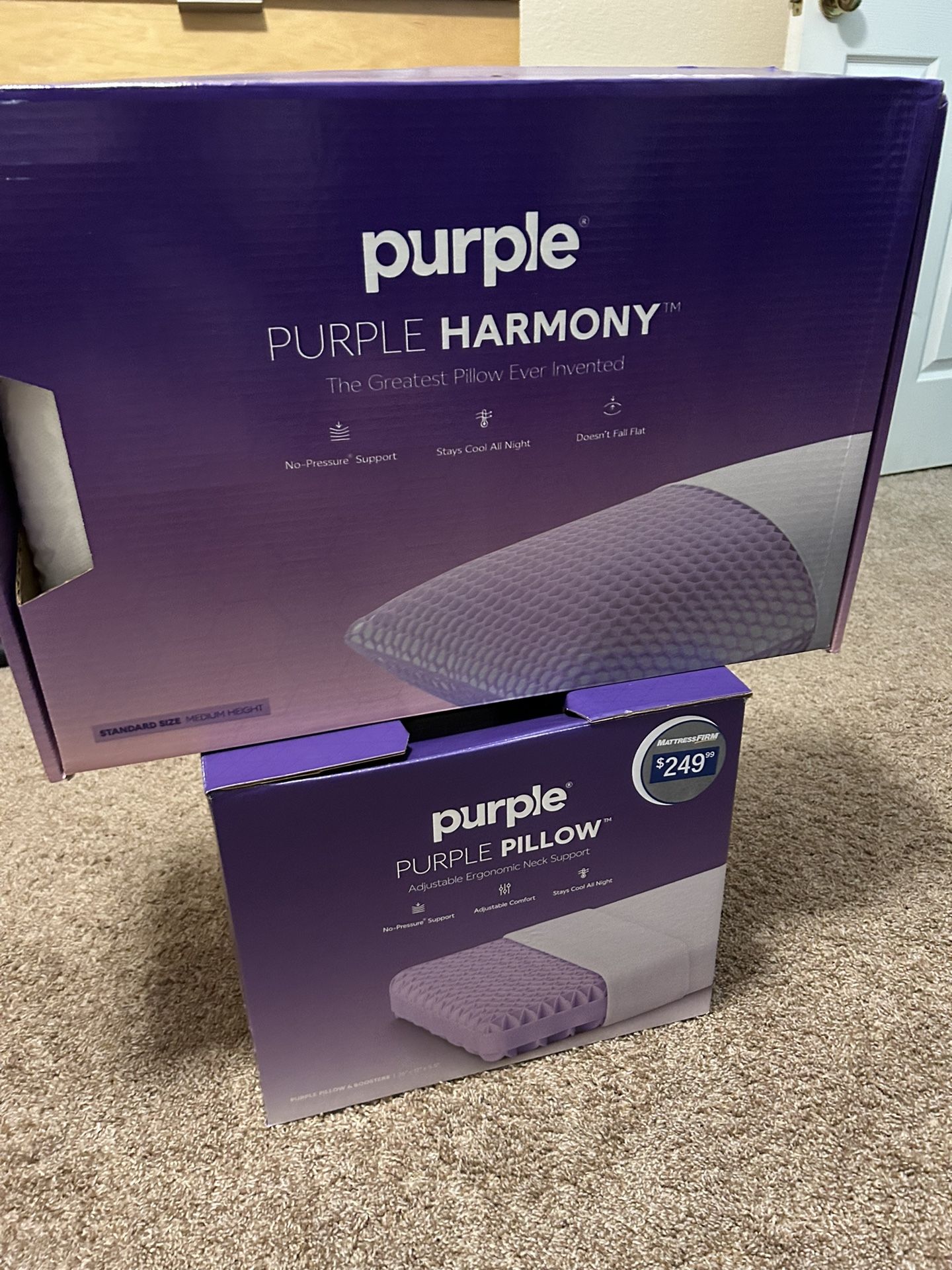 Purple Harmony Pillow Can You Dry A Pillow In The Dryer Purple Pillow How  Can I Wash Pillows Purple Mattress Pillow Review - Main Image