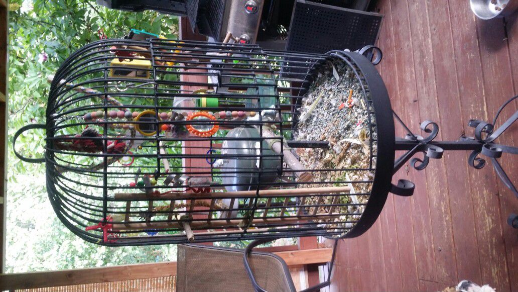 Beautiful metal bird cage