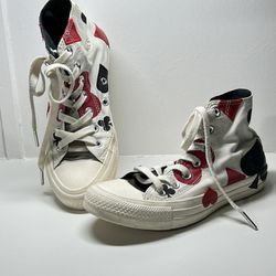 Converse Chuck Taylor All Star Queen of Hearts Hi-Top Sneakers Womens 5.5  Fair condition 