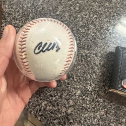 Charles Nagy Autographed Baseball Cleveland Indians 