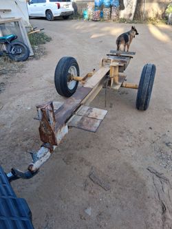 Wood splitter trailer