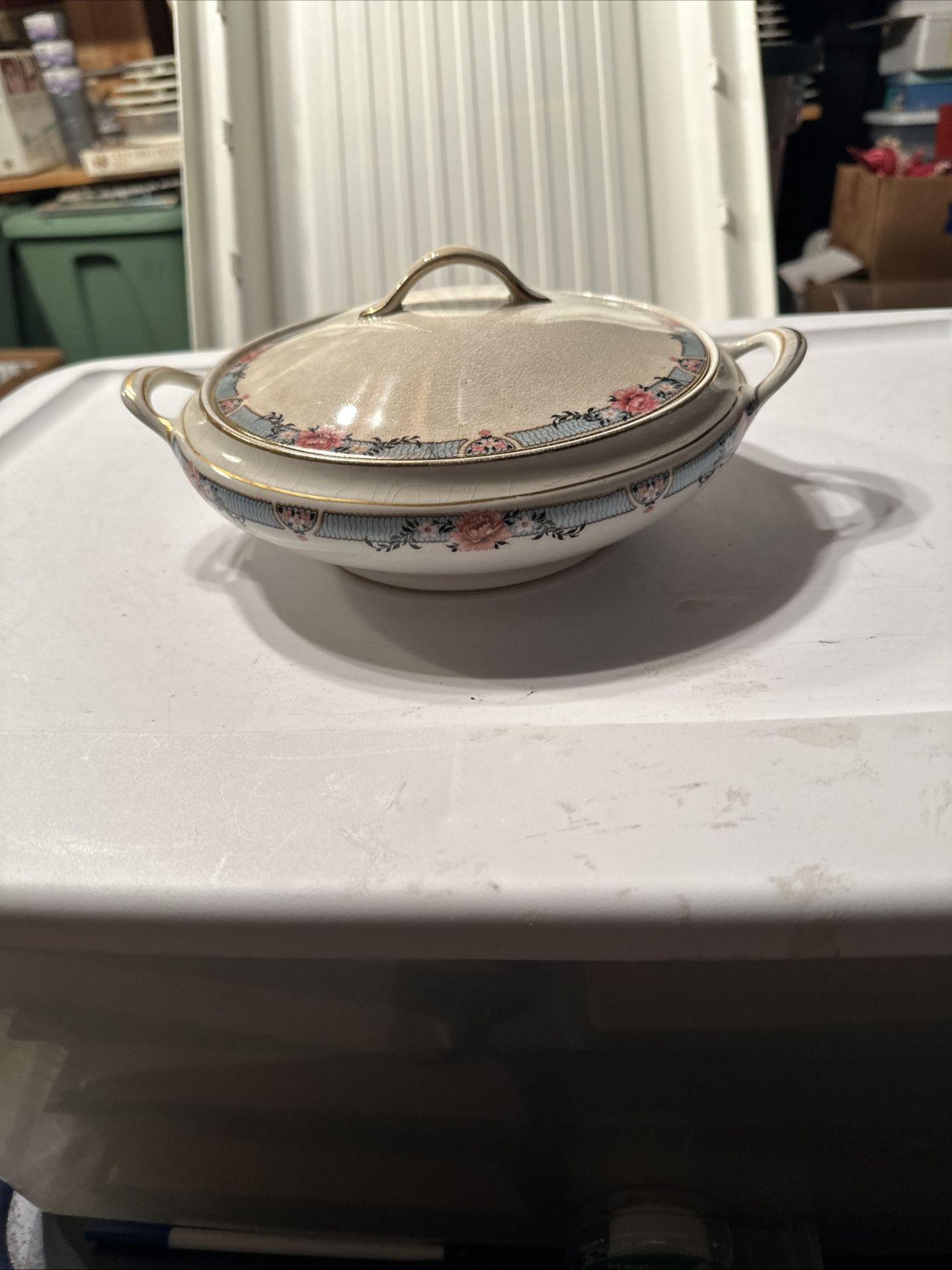 Beautiful Vintage Covered Vegetable Dish