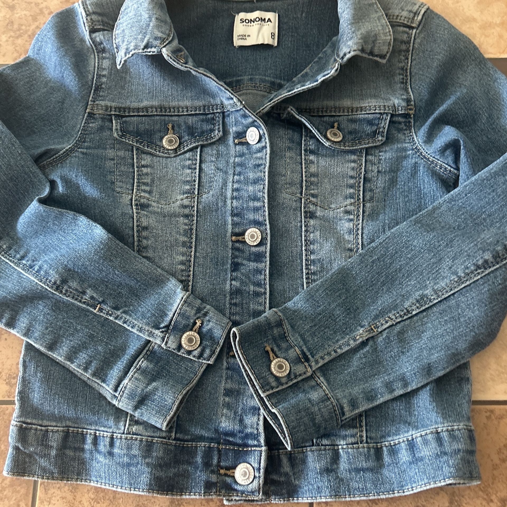 Girls size 8 Jean jacket