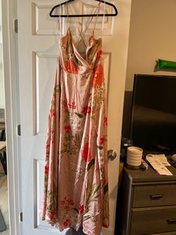 Lulus Satin Maxi Dress XL