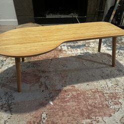 Bamboo Asymmetrical Coffee Table