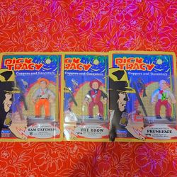 Vintage 1990s Disneys  Playmates Dick Tracy Action Figures 