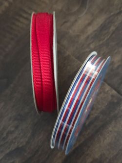 Ribbon red white blue
