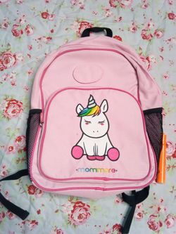 Pink mommore backpack for little girls