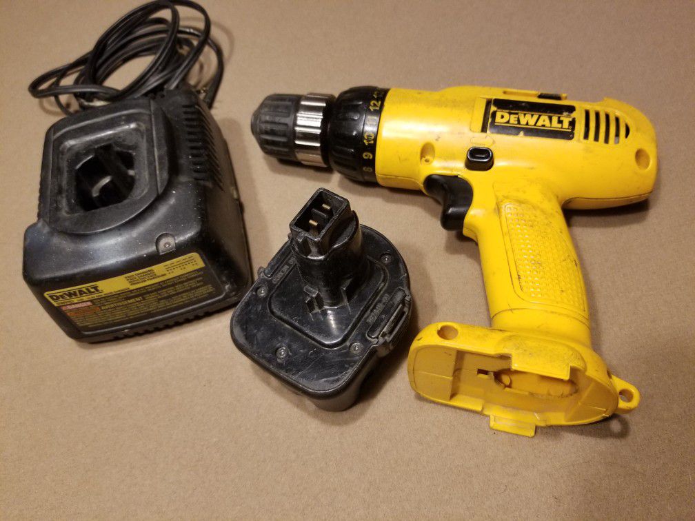 DeWALT drill battery and charger