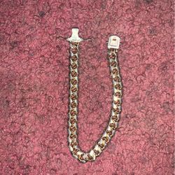 14k Stainless Steel Gold Bracelet 