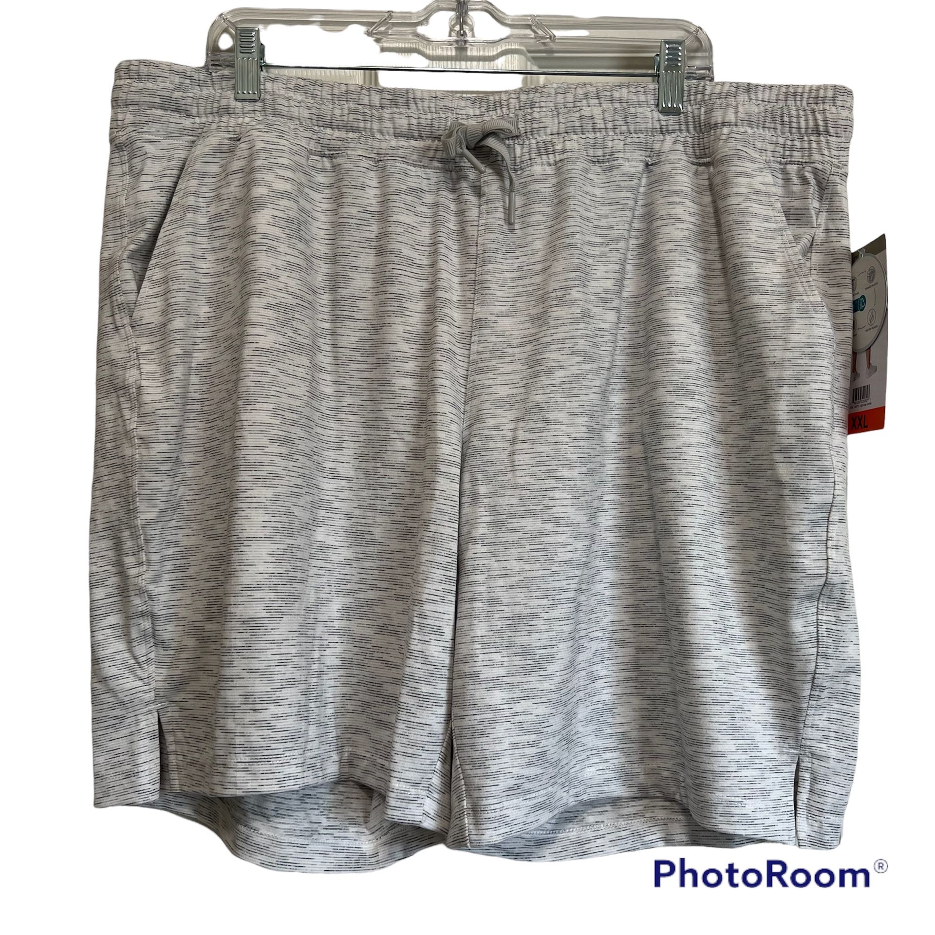 Size XXL Shorts - Mondetta Ladies’ Active Bermuda Short - Soft And Stretchy - Light Gray