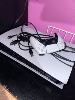 PS5 Slim Digital Edition + Controller + All Cables – Excellent Condition