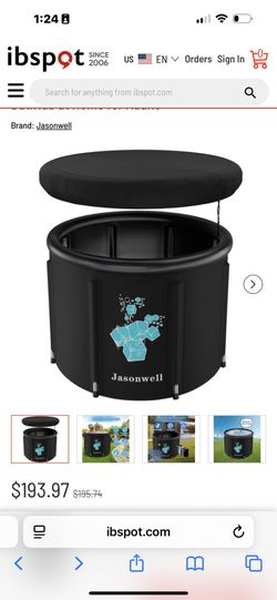 Jason well Ice Bath For Athletes, Sports Recovery Ice Bath, Cold Water Therapy, Plunge Tub, Ice Barrel Plunge Pool