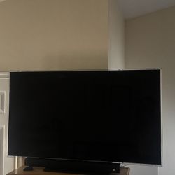 55 Inch Samsung UN55D7050XF With Sound Bar and Roku.