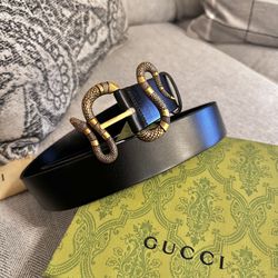 GG Snake Leather Belt