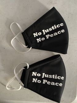 Custom - No Justice No Peace - Washable Face Masks