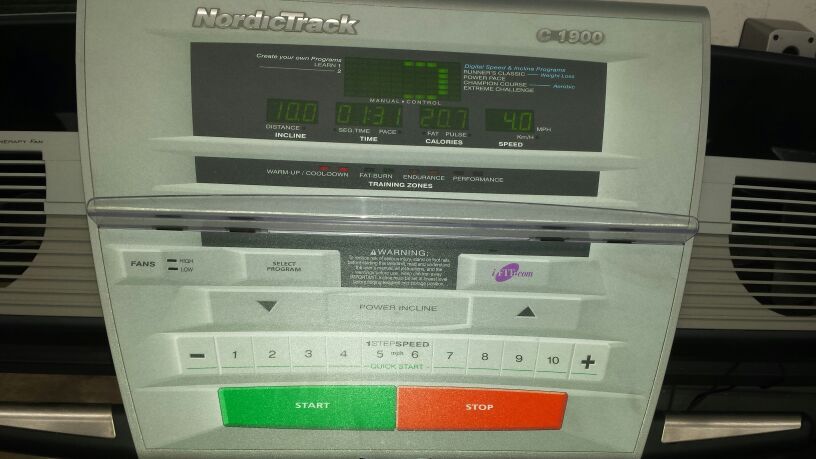 Nordictrack c1900 online treadmill cost