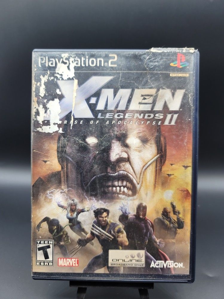 Playstation 2 X-Men Legends II ( Tested, Cover Art Condition Price Drop )